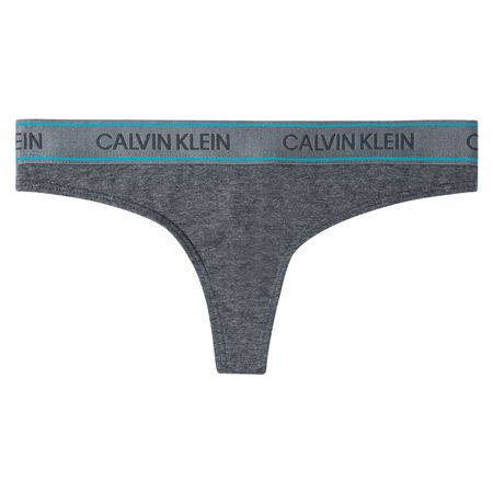 Calcinha Tanga Algodão One Basic - Calvin Klein Underwear - Preto
