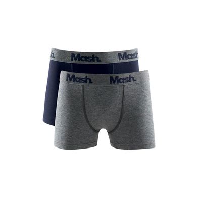 Kit 2 Cuecas Boxer Algodão Infantil Azul Marinho G