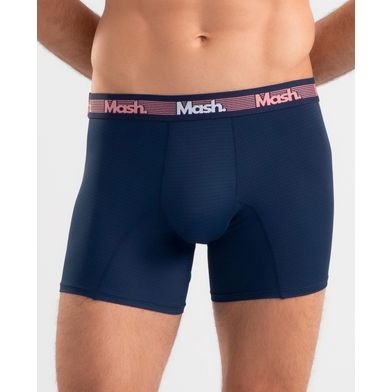 Cueca Boxer Longa Microfibra Active Azul Marinho GG