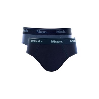 Kit 2 Cuecas Slip Algodão Infantil Azul Jeans Escuro G