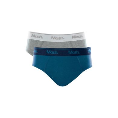 Kit 2 Cuecas Slip Algodão Infantil Cinza Mescla Claro GG