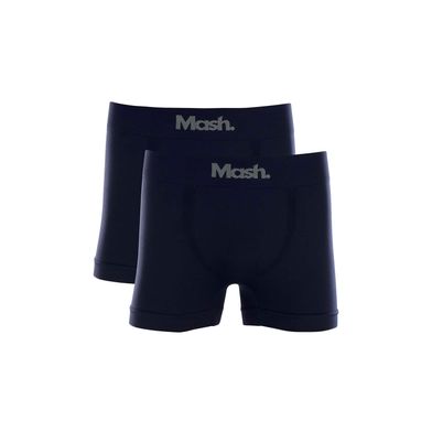 Kit 2 Cuecas Boxer Microfibra sem Costura Azul Marinho M