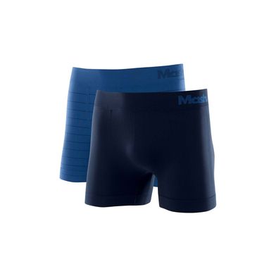 Kit 2 Cuecas Boxer Microfibra sem Costura Azul Royal M