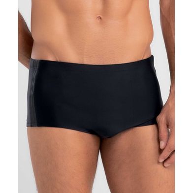 Sungão Liso com Fita Lateral Plus Size Preto XGG