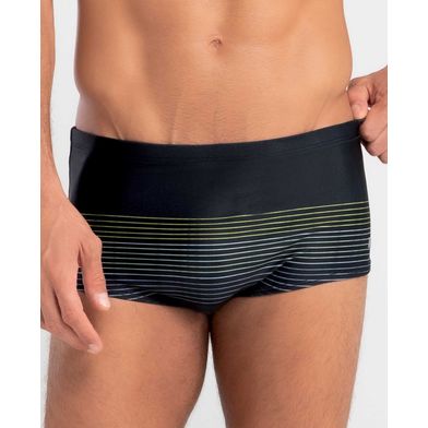 Sungão Estampado Listras Preto P