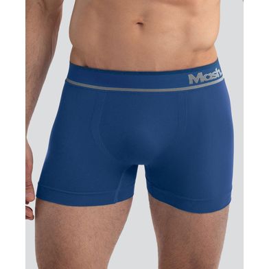 Cueca Boxer Microfibra sem Costura Azul Royal GG