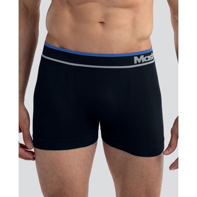Cueca Boxer Microfibra sem Costura Preto M