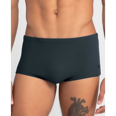 Sungão Liso Textura Plus Size Cinza Chumbo XGG