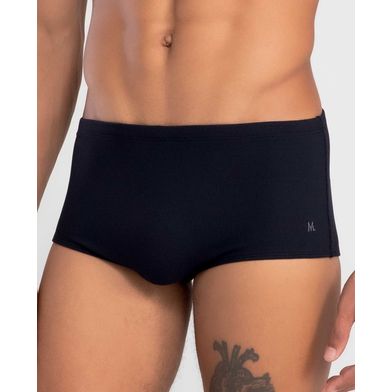 Sungão Liso Textura Plus Size Preto XXGG