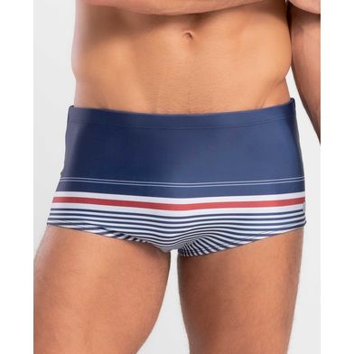 Sungão Estampa Listra Hang Loose Azul Marinho P