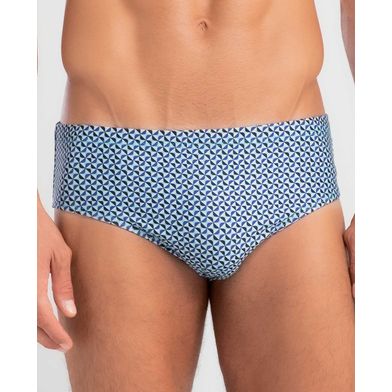 Sunga Slim Estampada Preto G