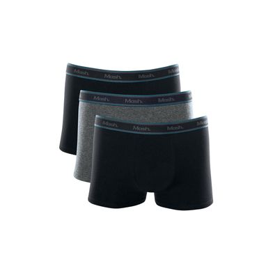 Kit 3 Cuecas Boxer Cotton Preto P