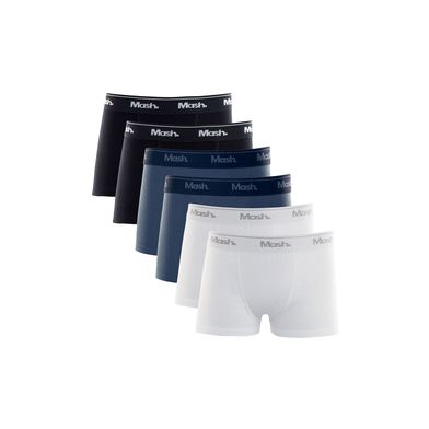 Kit 6 Cuecas Boxer Algodão Infantil Sortido 02 G