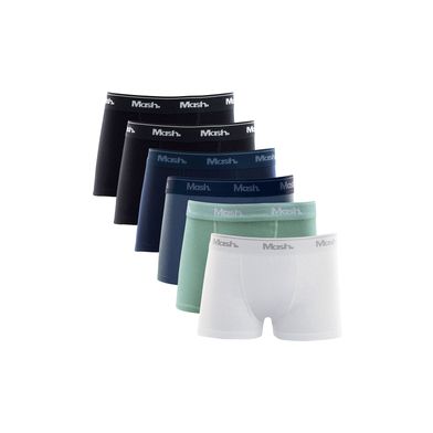 Kit 6 Cuecas Boxer Algodão Infantil Sortido 03 GG