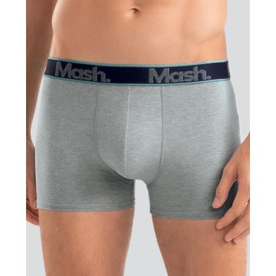 Cueca Boxer Cotton Cinza Mescla Claro M
