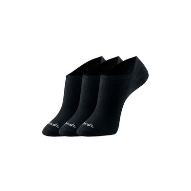 Kit 3 Pares Meia Esportiva Invisível Preto 39-44