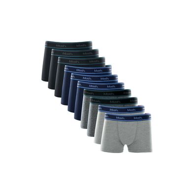 Kit 10 Cuecas Boxer Algodão Infantil Sortido 01 M