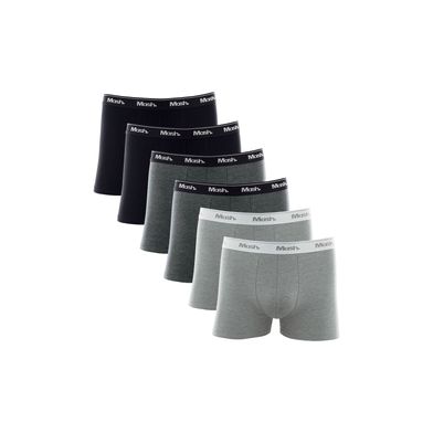 Kit 6 Cuecas Boxer Cotton Sortido 01 M