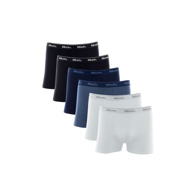 Kit 6 Cuecas Boxer Cotton Sortido 02 GG