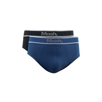 Kit 2 Cuecas Slip sem Costura Azul Jeans Escuro GG