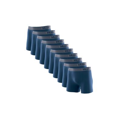 Kit 10 Cuecas Boxer Microfibra sem Costura Azul Diesel P