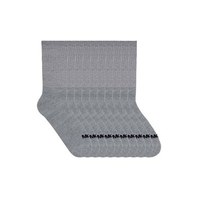 Kit 10 Pares Meia Esportiva Cano Longo Cinza Mescla Claro 38-41