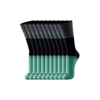 Kit 10 Pares Meia Esportiva Cano Longo Preto