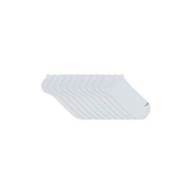 Kit 10 Pares Meia Esportiva Invisível Branco 39-44