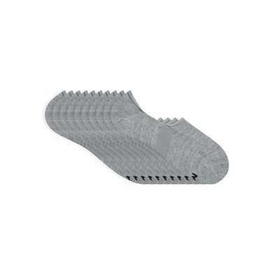 Kit 10 Pares Meia Esportiva Super Invisível com Silicone Cinza Mescla Claro 39-44