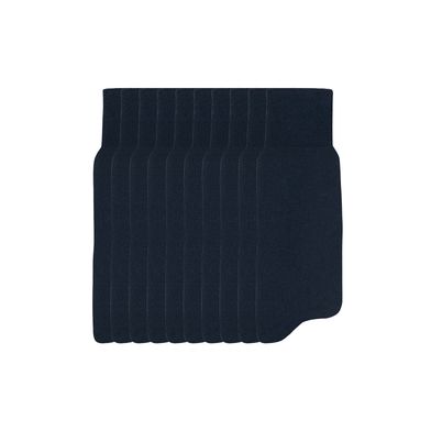 Kit 10 Pares Meia Social Cano Longo Algodão Lisa Azul Marinho