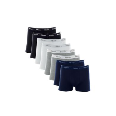 Kit 8 Cuecas Boxer Cotton Sortido 01 P