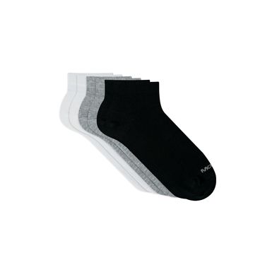 Kit 6 Pares Meia Esportiva Sapatilha Cinza Mescla Claro 39-44