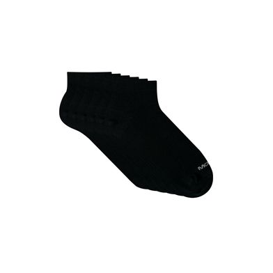 Kit 6 Pares Meia Esportiva Sapatilha Preto 34-38