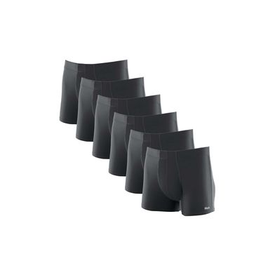 Kit 6 Cuecas Boxer Microfibra Cinza Chumbo G