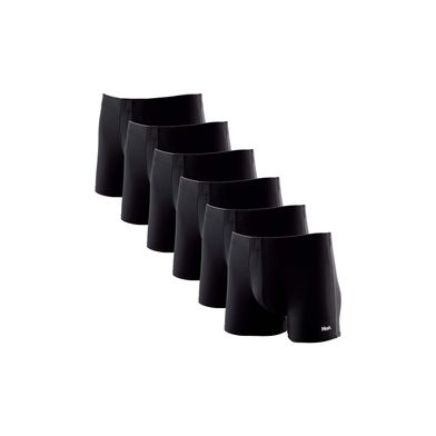 Kit 6 Cuecas Boxer Microfibra Preto P