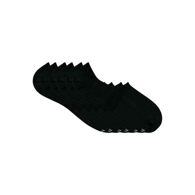 Kit 6 Pares Meia Esportiva Super Invisível com Silicone Preto 39-44