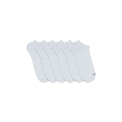 Kit 6 Pares Meia Esportiva Invisível Branco 28-33