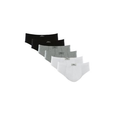 Kit 6 Cuecas Slip Algodão Plus Size Sortido 02 XGG