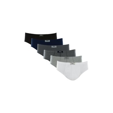 Kit 6 Cuecas Slip Algodão Plus Size Sortido XGG