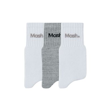 Kit 3 Pares Meia Esportiva Cano Curto Cinza Mescla Claro 39-43