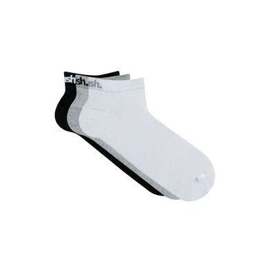 Kit 3 Pares Meia Esportiva Sapatilha Preto 34-38