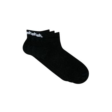 Kit 3 Pares Meia Esportiva Sapatilha Preto 01 39-44
