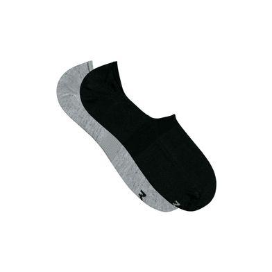 Kit 2 Pares Meia Esportiva Super Invisível Cinza Mescla Claro 39-44