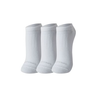 Kit 3 Pares Meia Sapatilha Calvin Klein Branco 34-38