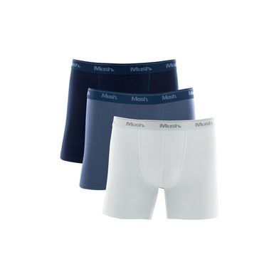 Kit 3 Cuecas Boxer Longa Cotton Sortido 03 P