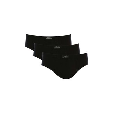 Kit 3 Cuecas Slip Algodão Lisa Preto G
