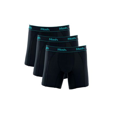 Kit 3 Cuecas Boxer Microfibra Active Preto M