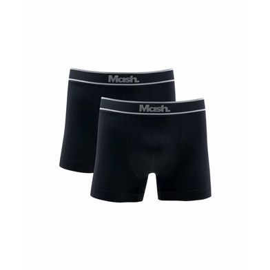 Kit 2 Cuecas Boxer Microfibra sem Costura Preto M
