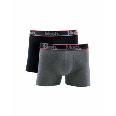 Kit 2 Cuecas Boxer Cotton Preto P