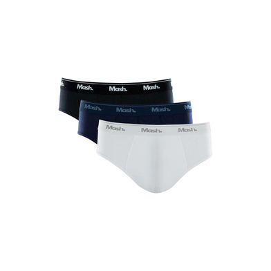 Kit 3 Cuecas Slip Algodão Sortido P